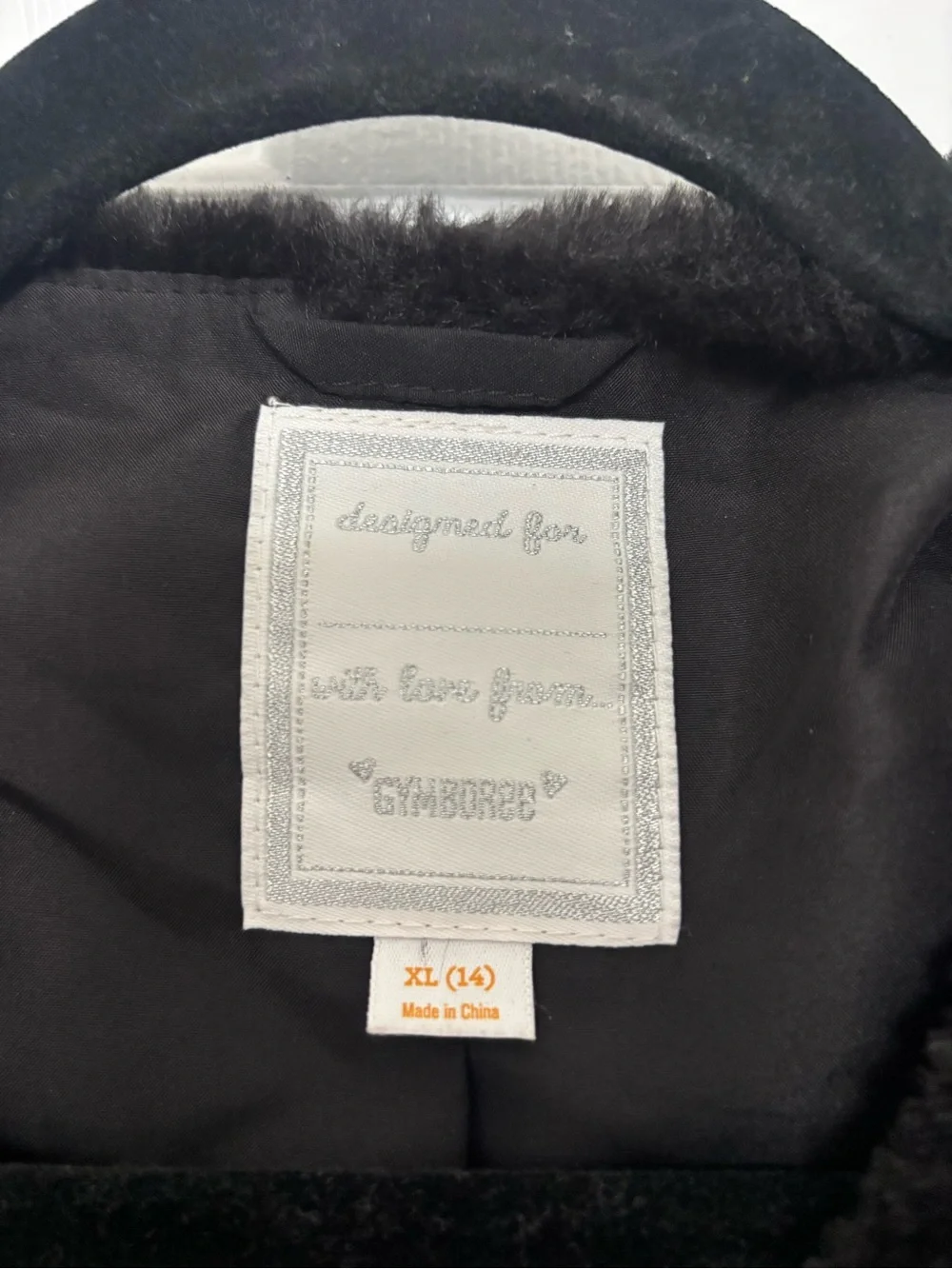 Gymboree Girls Black Faux Fur Bolero Jacket